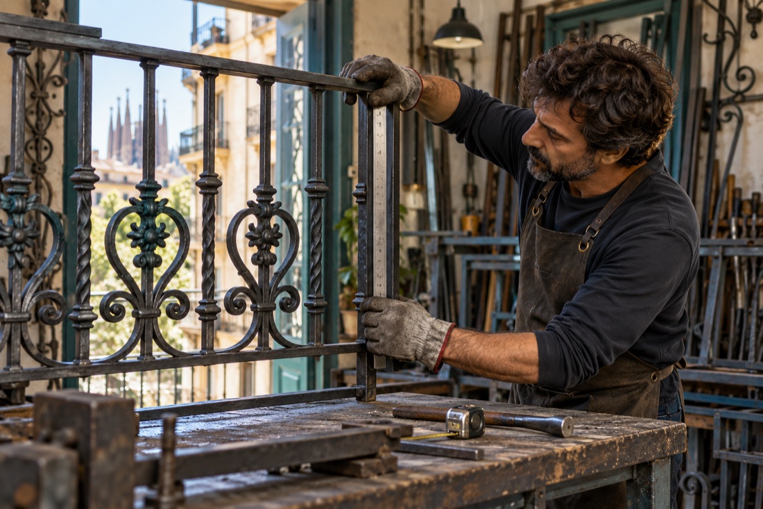 Making custom iron window bars